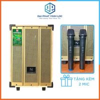 Loa Kéo Karaoke Công Suất Lớn | Loa Kéo Giá Rẻ Nanomax SK-T10 | Loa Kéo Bluetooth Đọc Được Usb Thẻ Nhớ Tay Kéo Vân Gỗ Tặng Kèm 2 Mic Bluetooth | Điện Máy Đại Phát Vĩnh Lộc J53