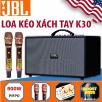 Loa Kéo Karaoke Công Suất Lớn 420w Xách Tay JBL K-30 | Loa Kéo Bluetooth 2 Bass 1 Trung 1 trep Tặng Kèm 2 Micro BH12T
