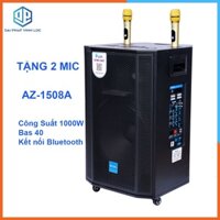 Loa Kéo Karaoke Công Suất 1000W| Loa Kéo Giá Rẻ AZ-1508A Bas 40 (3 ĐT)| Loa Kéo Bluetooth Đọc Được Usb USB/IF/FM/AUX