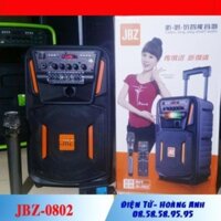 Loa kéo karaoke di động JBZ 0802 loa kéo bluetooth mini hát karaoke gia đình âm thanh cực hay + Tặng 1 micro