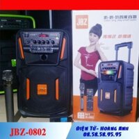 Loa kéo karaoke di động JBZ 0802 loa kéo bluetooth mini hát karaoke gia đình âm thanh cực hay + Tặng 1 micro
