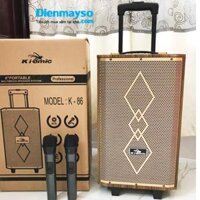 Loa kéo karaoke di động Kiomic K86 loa kéo bluetooth mini hát karaoke gia đình âm thanh cực hay