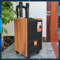 Loa kéo karaoke mini bluetooch JBZ bass 20 Loa kẹo kéo di động thùng gỗ phiên bản 2025