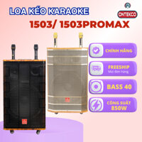 Loa kéo karaoke ONTEKCO 1503 Black|1503 Promax Gold-Bass 40CM 3 đường tiếng cao cấp- Tặng 2 mic vỏ kim loại hát cực hay