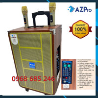 Loa kẹo kéo bluetooth bass 30 hát karaoke với 3 đường tiếng AZPro AZ12  Loa di động thùng gỗ 2025