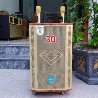 Loa kẹo kéo hát karaoke gia đình cực hay, công suất lớn, kết nối ti vi , micro kim loại chống hú