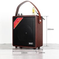 Loa kẹo kéo mini Blueotooth hát karaoke công suất lớn A061 cực hay + kèm Micro không dây - BẢO HÀNH 1 ĐỔI 1