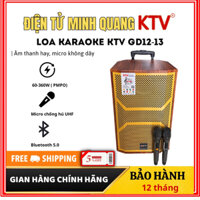 Loa kéo KTV GD12-13 tặng kèm 2 mic không dây . Âm thanh sống động . Bảo hành 12 tháng