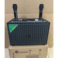 loa kéo leong L111 2 mic uhf