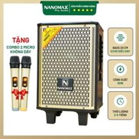 Loa Kéo Mini Nanomax S-8C Bass 20cm 50w Karaoke Bluetooth