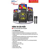 Loa Kéo MTMAX TB-3339, Loa Hát Karaoke Có Màn Hình Cảm Ứng Màn Hình Kích Thước 19 Inch, Công Suất Thực Lên Đến 600W