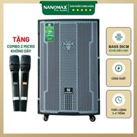 Loa Kéo Nanomax SK-18Q5 Công Suất 980W, Bass 50cm, Karaoke Bluetooth Tặng 2 Micro Cao Cấp