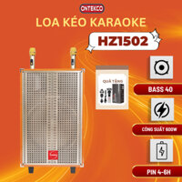 Loa kéo ONTEKCO Hozing 1502 bass 40 Loa kéo karaoke Bluetooth Vi xử lý âm thanh chuyên nghiệp Bass chắc Treble sán