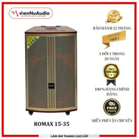 Loa kéo ROMAX RM15-35 - Gỗ Cao cấp, Bass 40cm, Treble 250, Bluetooth, SD, Micro, Guitar, Aux in out - Củ Loa, Kem
