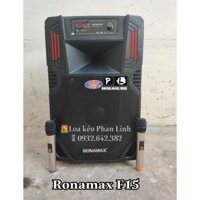 Loa kéo vali RONAMAX- F15 BASS 4 TẤC 2021 hát karaoke âm thanh chuẩn hay tặng 2 micro ko dây