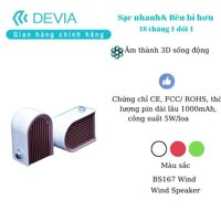 Loa không dây Devia Wind 2 dàn loa Woofer cực chất- hàng chính hãng - Trắng