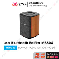 Loa không dây EDIFIER MS50A (Hàng chính hãng) - Kết nối Bluetooth, Wifi, Alexa, Tidal, Airplay, Edifier Connect