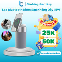 Loa Leju Bluetooth WIWU Wi-W022 Kiêm Sạc Không Dây 15W Cho IPHONE/ AIRPODS/ Đèn Ngủ Cảm Ứng/ Âm Thanh Chuẩn