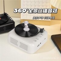 Loa Máy thu âm Vinyl cd mini âm thanh Retro quà tặng sinh nhật cho bạn gái và bạn gái