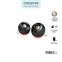 Loa máy tính 2.0 USB-C Creative Pebble SE với đèn RGB
