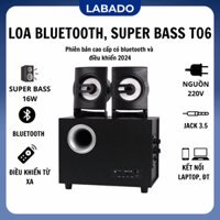 Loa máy tính bluetooth mini bass mạnh, loa vi tính pc laptop điện thoại tivi để bàn cao cấp T06