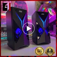 Loa Máy Tính Để Bàn Mini Led Rgb 2.0 AAP C08 Loa Vi Tính Laptop Gaming Nghe Nhạc Bass Lớn Có Dây