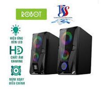 Loa máy tính, Loa vi tính gamming,Loa PC Loa ROBOT RS200 nhỏ gọn, giá rẻ có LED RGB đổi màu- Hàng chính hãng BH 12