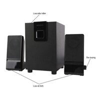 Loa máy tính Microlab M100BT/2.1 (USB, thẻ nhớ, Bluetooth) Hàng chính hãng
