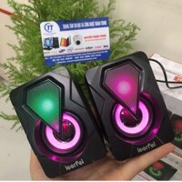 Loa Máy tính Mini 2.0 LeerFei YST-1046 | Y-9077 - Loa Vi tính để bàn X1 LED RGB Cao cấp | BH 6 Tháng Giá rẻ - Hàng mới v