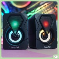 Loa máy tính mini 2.0 SPEAKER Y-9077 LED RGB, loa máy tính để bàn có dây, bảo hành 12 tháng giá cực rẻ