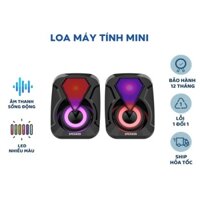 Loa máy tính mini laptop LED để bàn  giá rẻ Leerfei E1053, bảo hành 12 tháng.