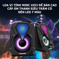 Loa máy tính  mini laptop LED để bàn bass giá rẻ Leerfei E1053, bảo hành 12 tháng. - Hàng Mới