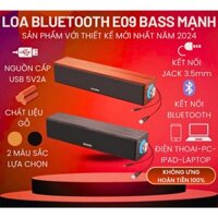 Loa máy tính PC, Loa thanh vi tính cắm dây bass mạnh để bàn, loa nghe nhạc mini laptop điện thoại tivi E09 Âm thanh hay