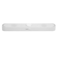 Loa máy tính Sound Bar hỗ trợ USB SADA V-198 có đèn LED cắm Mic âm thanh 3,5 mm có dây dành cho PC-Màu trắng