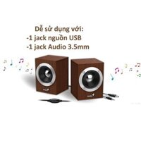 Loa máy tính thùng gỗ Genius SP-HF280