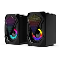 Loa máy tính vi tính laptop , điện thoại có đèn LED để bàn bass giá rẻ LO46 LILOCOMPUTER