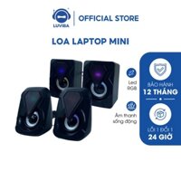 Loa máy tính vi tính mini laptop LED để bàn bass giá rẻ LUVIBA LO46 - Hàng mới về