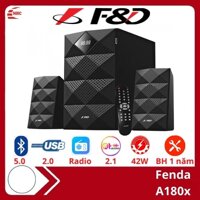 Loa máy vi tính Bluetooth 5.0 Fenda A180X 2.1, 42W có điều khiểncổng USBRadio- Hàng chính hãng