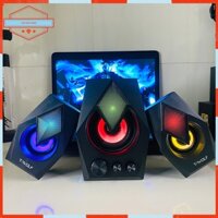 Loa Máy Vi Tính Laptop Để Bàn Có Dây Chính Hãng 2.1 T-WOLF S128 Loa Pc Gaming Led RGB 7 Màu