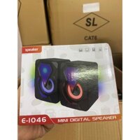 Loa Máy Vi Tính Laptop Mini E 1046 Có Led Âm Thanh Chuẩn