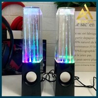 Loa Máy Vi Tính PC Laptop Đèn LED 7 Màu 3D Phun Nước Theo Điệu Nhạc 2.0 Cao Cấp - Loa nghe Nhạc Để Bàn Có Dây Mini