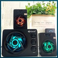 Loa Máy Vi Tính PC Laptop LED 7 Màu RGB Chính Hãng Có Bluetooth 2.1 KISONLI TM-8000A Loa Nghe Nhạc Để Bàn Có Dây