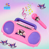 Loa Micro Hát Karaoke Kuromi Cho Bé Kết nối điện thoại, Loa mini kèm mic hát cho bé