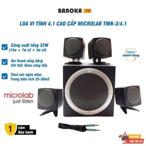 Loa vi tính Microlab Subwoofer M900/TMN3 - 4.1( 50W RMS - Subwoofer: 14W RMS)
