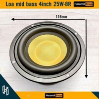 Loa mid bass 40W 4R màng loa vàng Fiber cực bền
