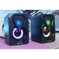 Loa mini 2.0 LeerFei 1046 - Loa vi tính mini LED RGB giá cực rẻ