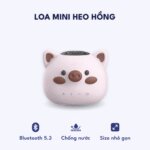 Loa Mini Bluetooth – Loa Hình Thú Heo Hồng TK450