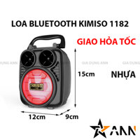 Loa Mini - Loa Bluetooth Kimiso KM1182 - Loa Bluetooth Mini Không Dây Có Đèn Led Nhỏ Gọn