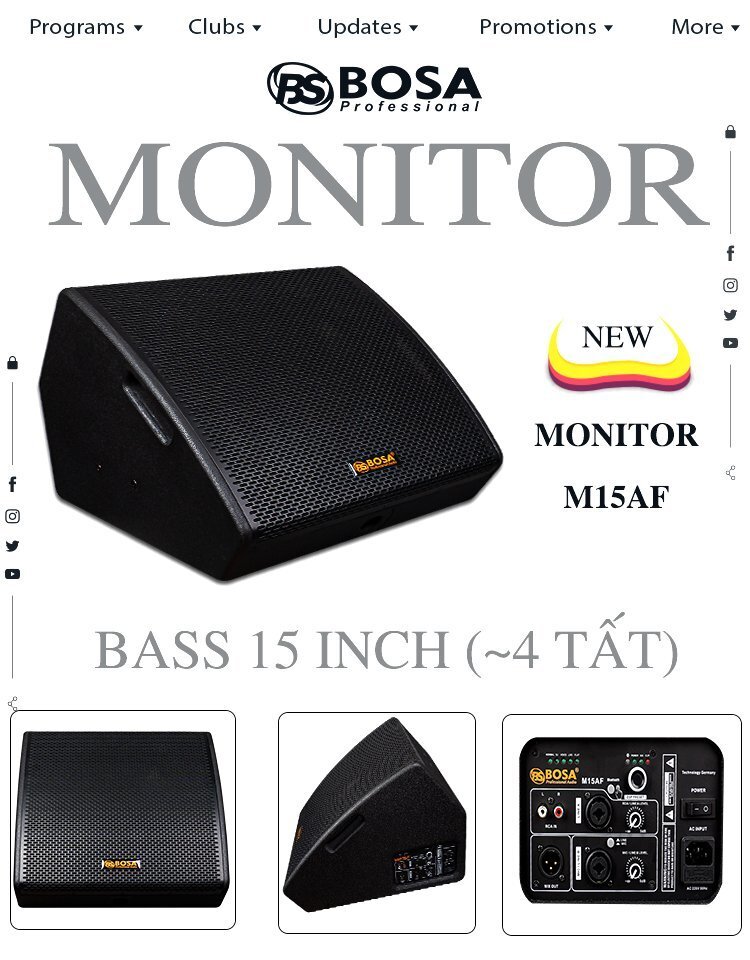 Loa Monitor Bosa M15AF