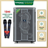 Loa Nanomax GT 2024 ( đen) bass 50 cm, 820w Karaoke Bluetooth